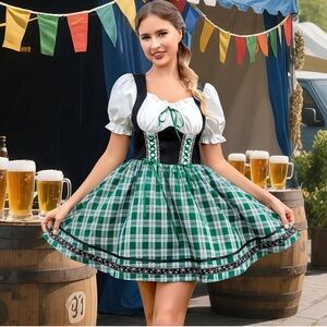 Oktoberfest Dress Women Bavarian Costume, Dirndl Dress